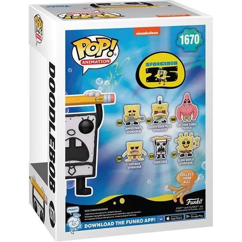 Back of packaging showing 25th Anniversary SpongeBob branding and collection number.