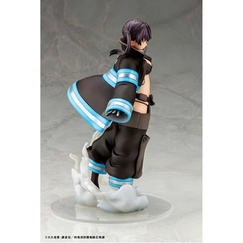 Side profile highlighting Tamaki's pose and uniform details