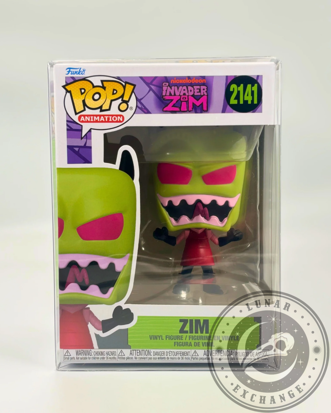 Funko POP! Animation Invader Zim Zim #2141 (Laughing) – Vinyl Figure + Protector (New)