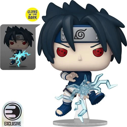 Naruto Sasuke Uchiha (Chidori) Glow-in-the-Dark Funko Pop! #1969 – EE Exclusive (With Protector)