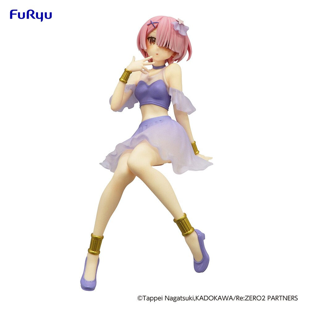 Front view of Ram: Twinkle Party Ver. Noodle Stopper Figure by FuRyu.