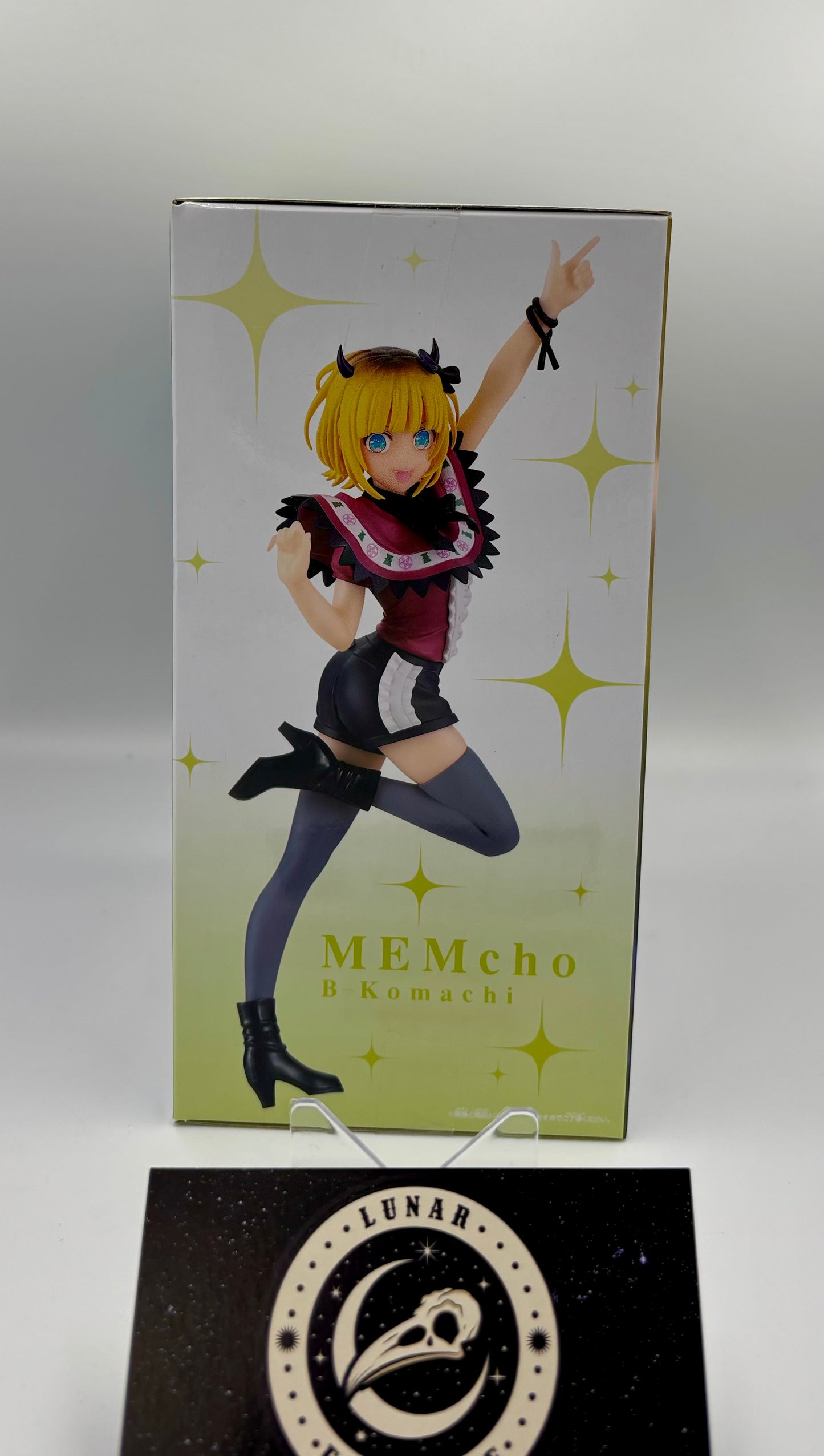 Packaging of the Mem-Cho Non-Scale Figure by Banpresto.
