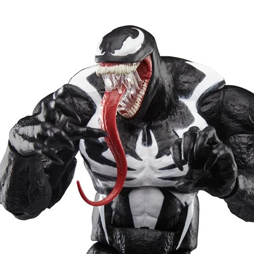Detailed close-up of Gamerverse Venom’s face with sharp teeth and long tongue