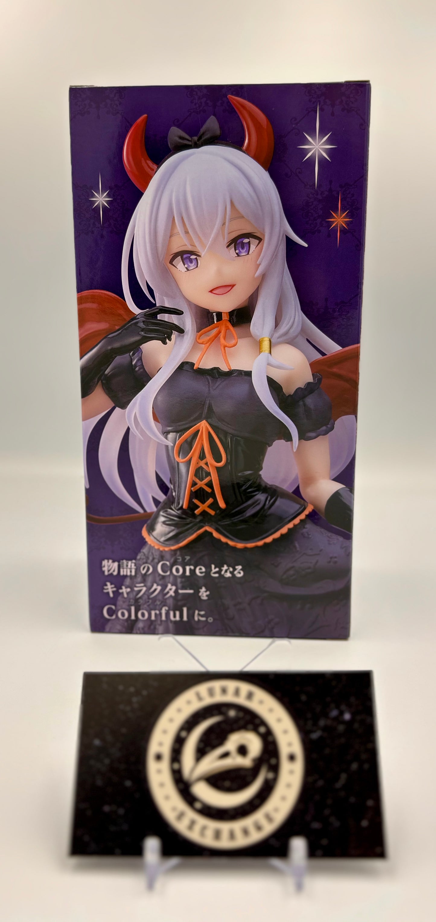 Packaging of the Coreful Figure Elaina: Sweet Devil Ver. by Taito.