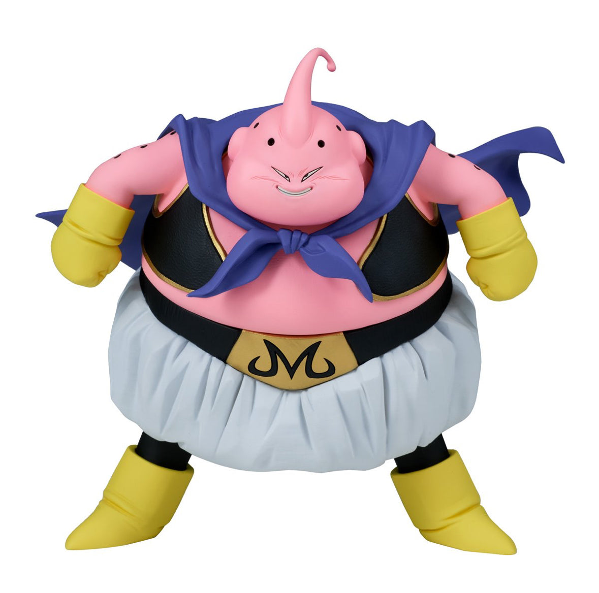 Dragon Ball Z Majin Buu Solid Edge Works Statue by Banpresto in action pose.