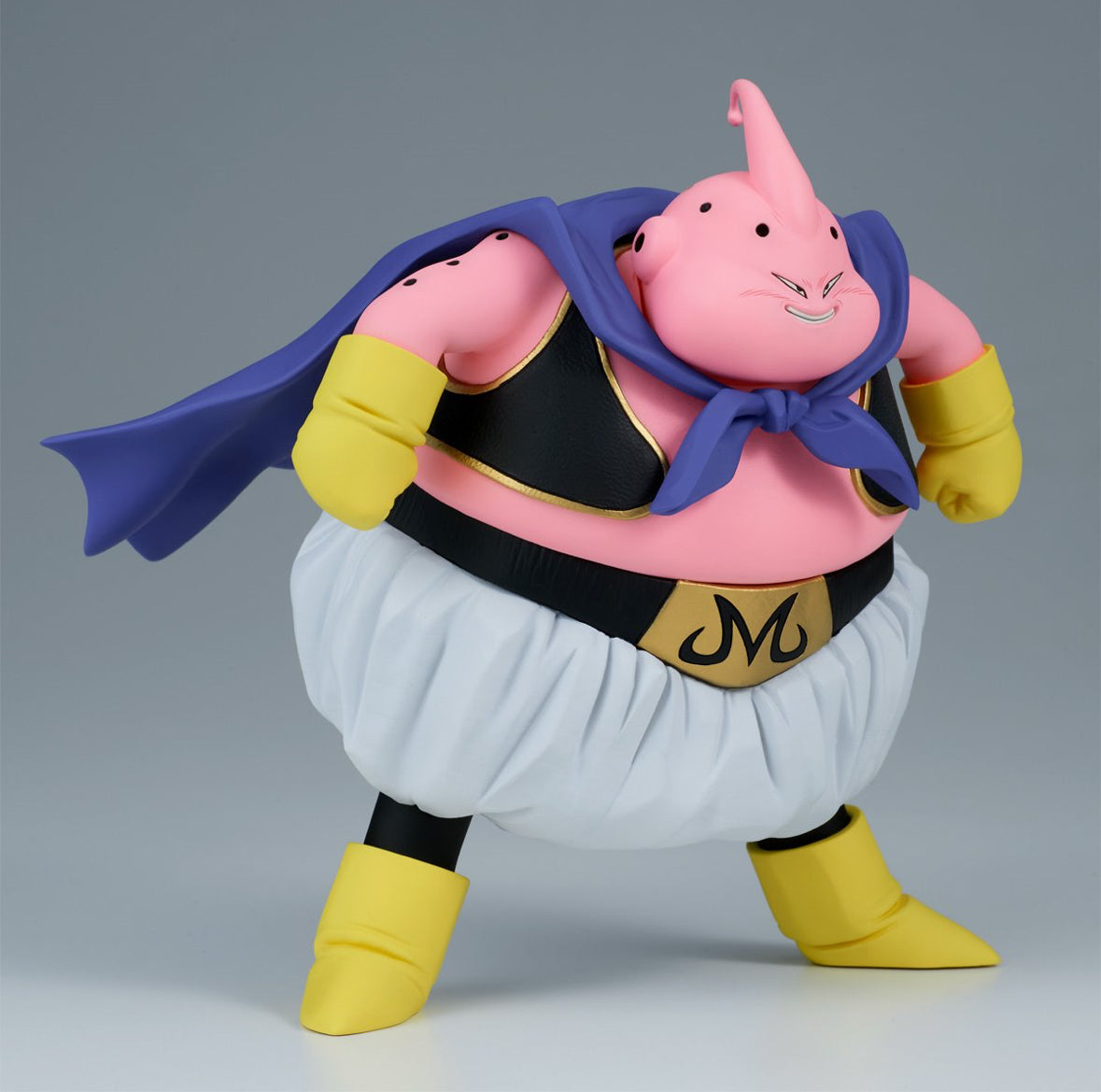Side view of Banpresto Majin Buu figure showing pose and height.