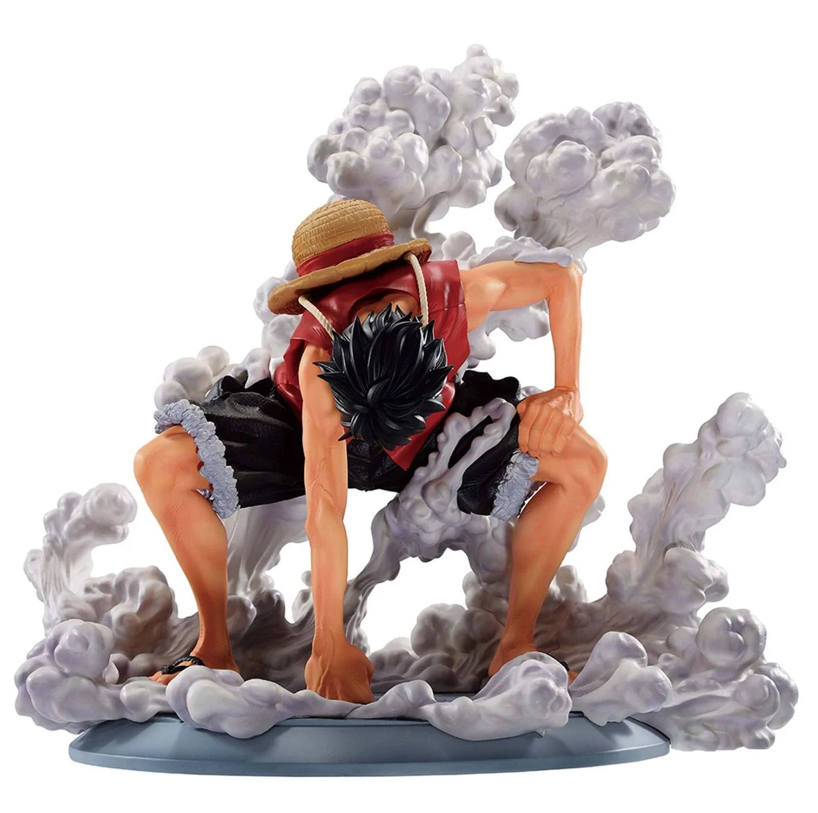 One Piece Monkey D. Luffy Gear 2 Masterlise Ichibansho Statue posed dynamically.
