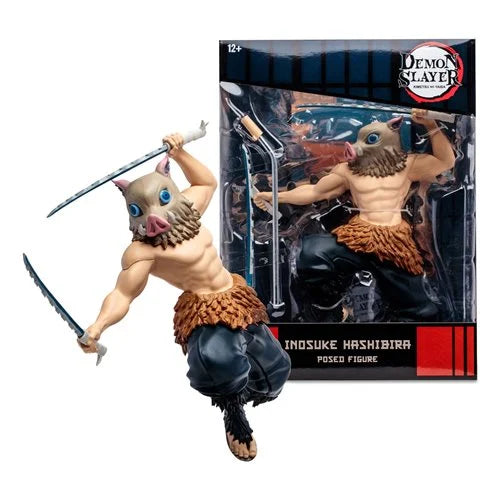 Officially licensed Demon Slayer Inosuke Hashibira statue in original packaging.
