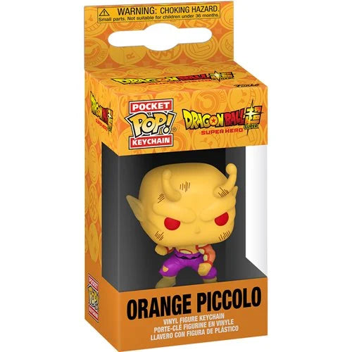 Dragon Ball Super: Super Hero Orange Piccolo Pocket Pop! Key Chain by Funko in packaging.
