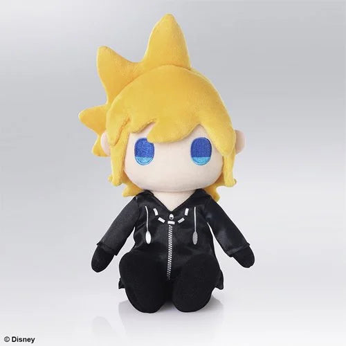 Kingdom Hearts III Roxas Plush standing upright with embroidered details and soft fabric coat.