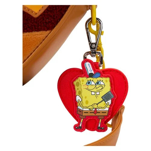 SpongeBob SquarePants Heart Krabby Patty Plush Crossbody Bag – Nickelodeon Collectible Handbag