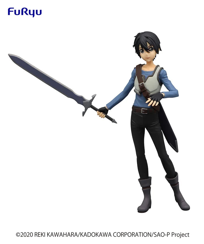 Full-body view of Kirito SSS Figure by FuRyu.