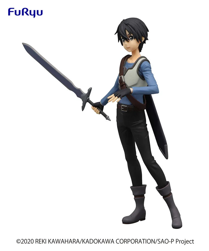 Side view showcasing Kirito’s dynamic pose and attire.