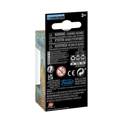 Back of packaging showing One Piece and Funko branding.