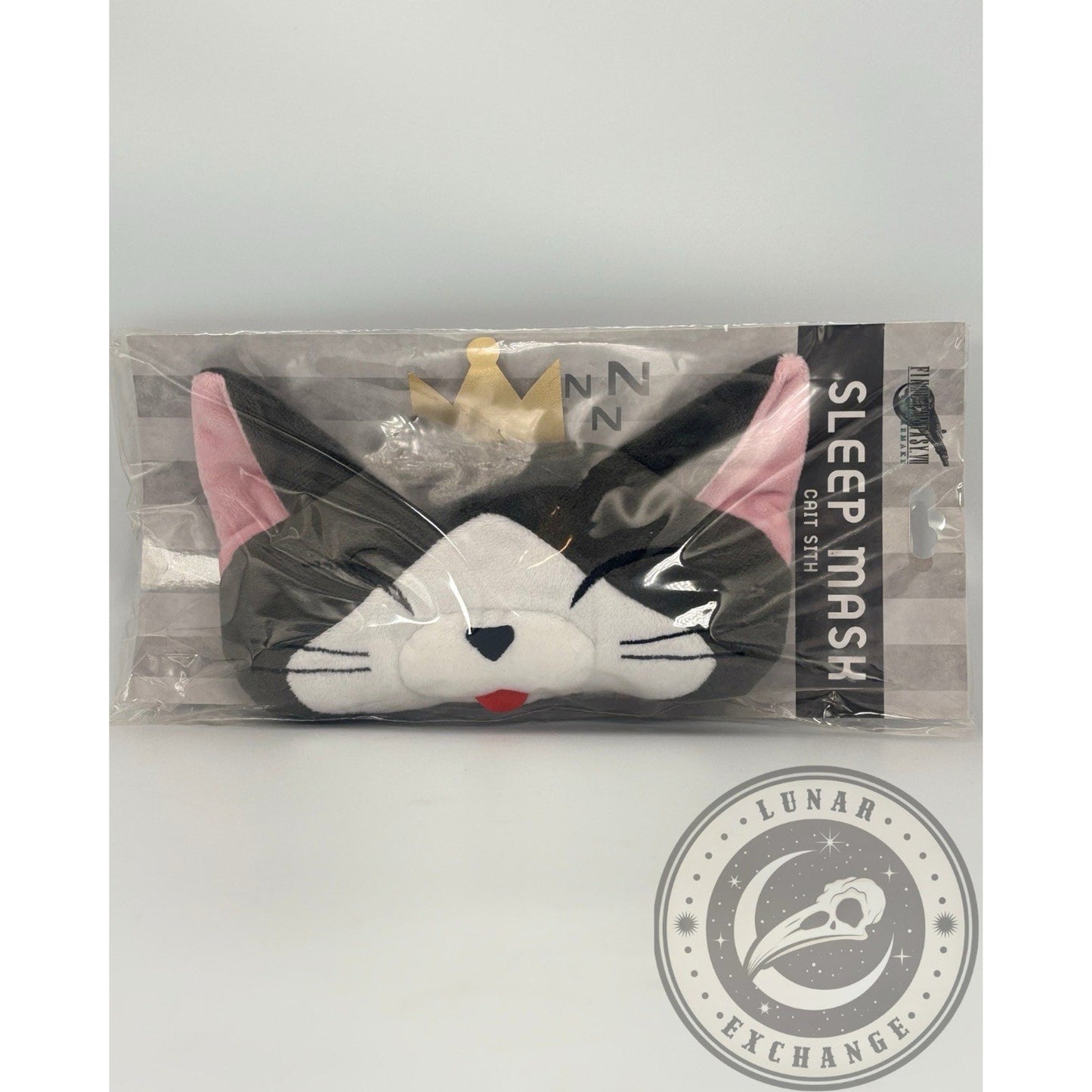Final Fantasy VII Remake Cait Sith Plush Sleep Mask – Square Enix Licensed