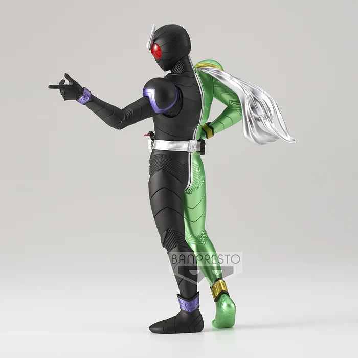 Side view of Ver. B figure with belt detail and dynamic pose.