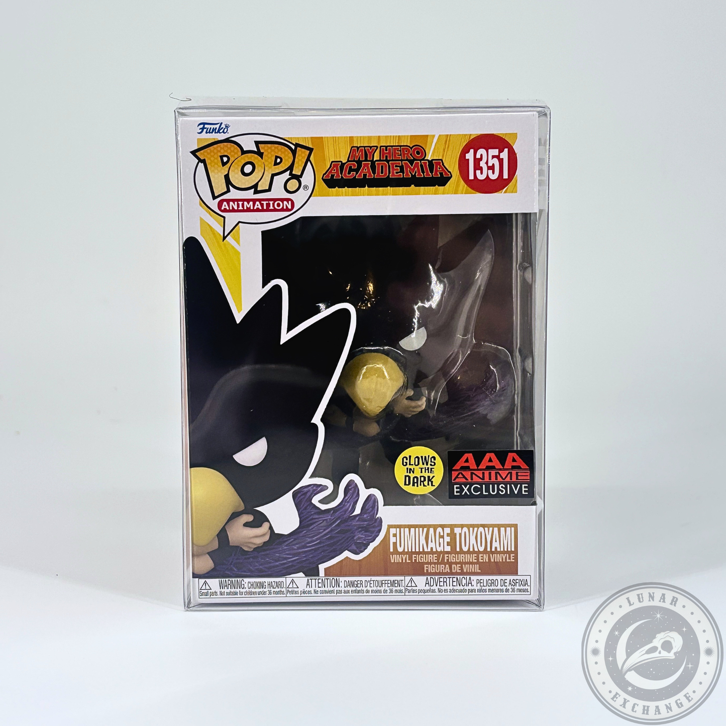 My Hero Academia Fumikage Tokoyami Glow Funko Pop #1351 AAA Exclusive