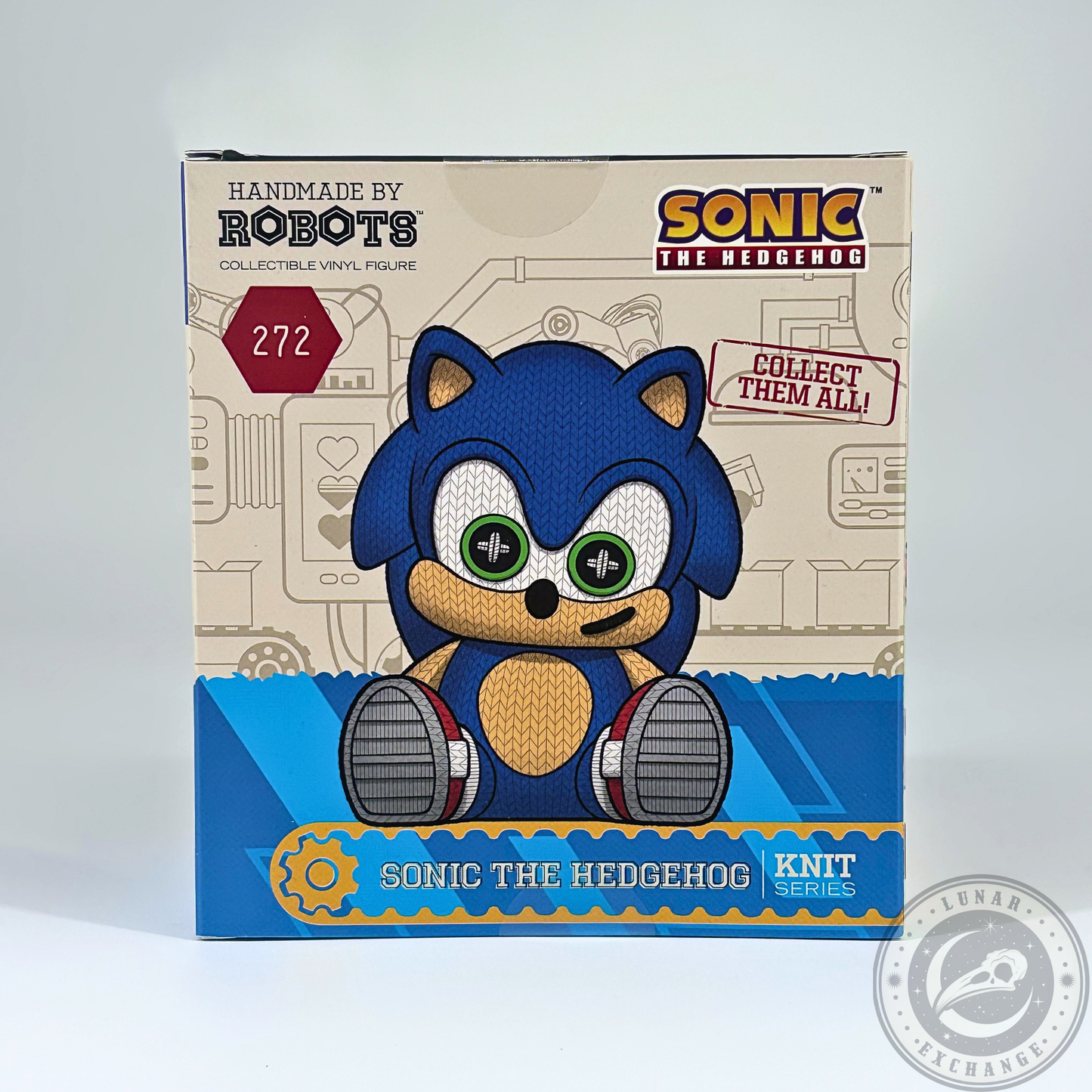 Sonic the Hedgehog #272 Knit Series Vinyl Figure by Handmade by Robots