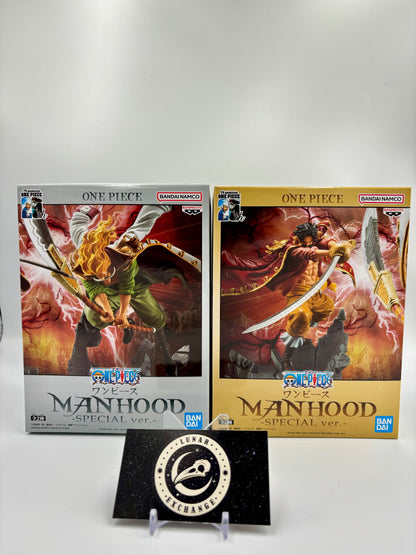 Full packaging for Banpresto One Piece Manhood 2-figure set