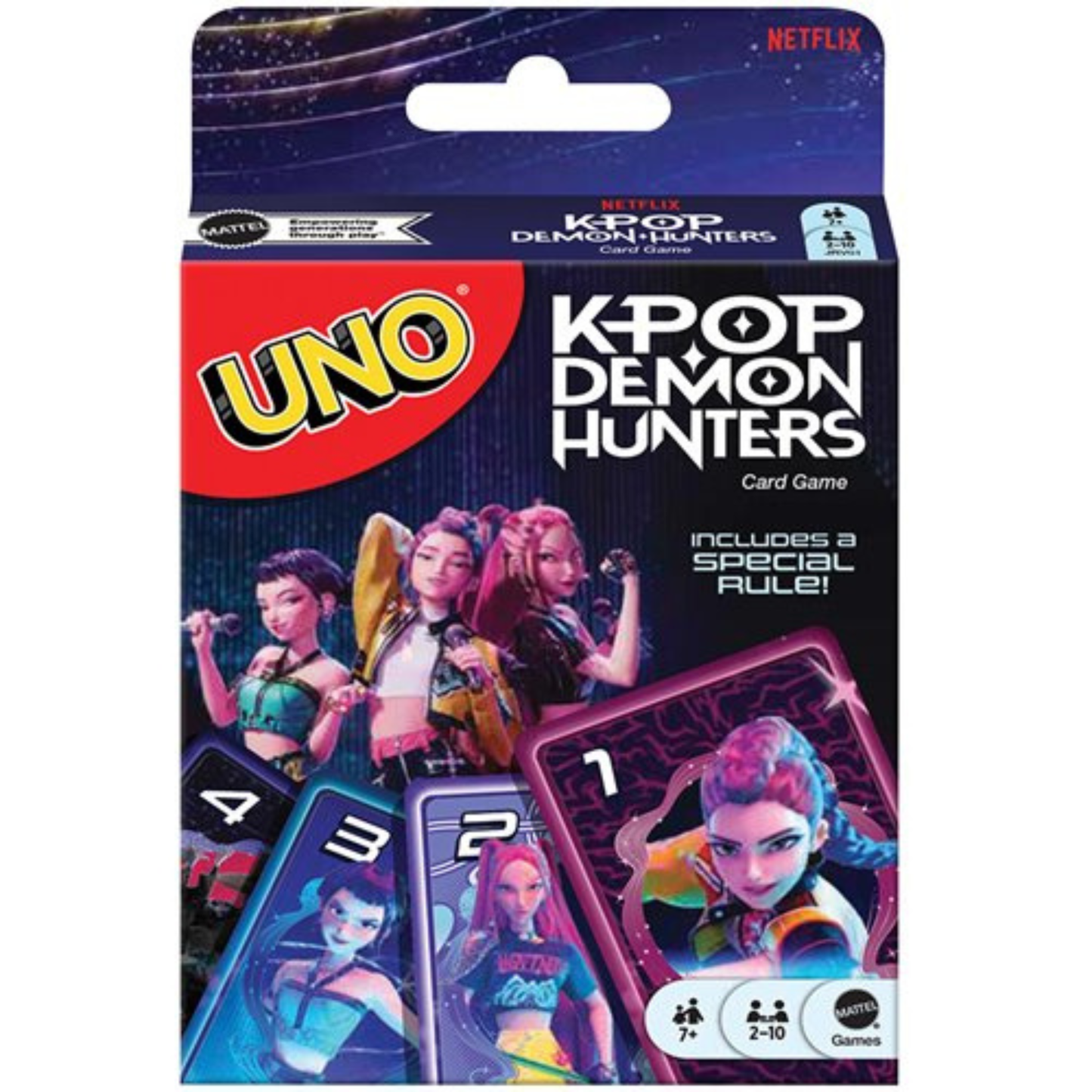 UNO KPop Demon Hunters Card Game by Mattel – Netflix Special Edition