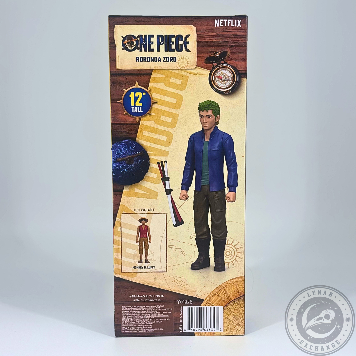 Netflix One Piece Roronoa Zoro 12-Inch Action Figure by Moose Toys