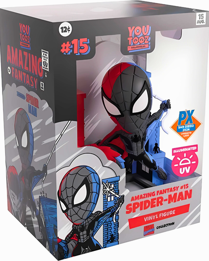 Marvel Comics Collection Spider-Man: Amazing Fantasy #15 Illuminated Vinyl Figure – SDCC 2024 Previews Exclusive (with Protector)