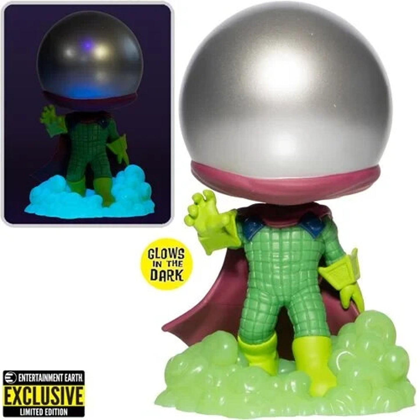 Marvel Mysterio 616 Glow-in-the-Dark Funko Pop! #1156 EE Exclusive + Protector