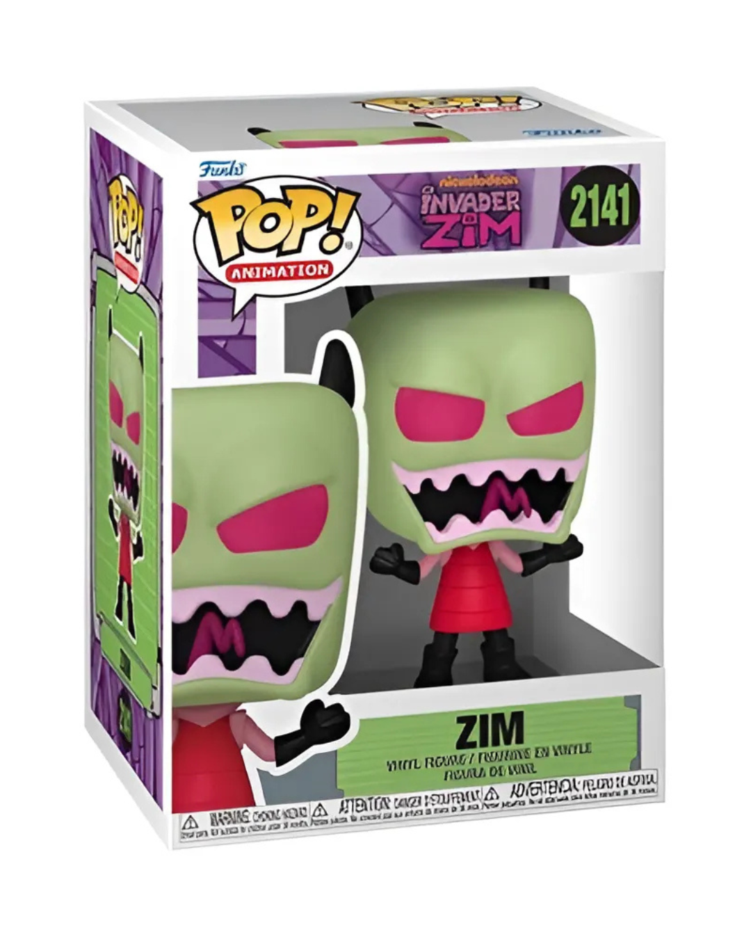 Funko POP! Animation Invader Zim Zim #2141 (Laughing) – Vinyl Figure + Protector (New)