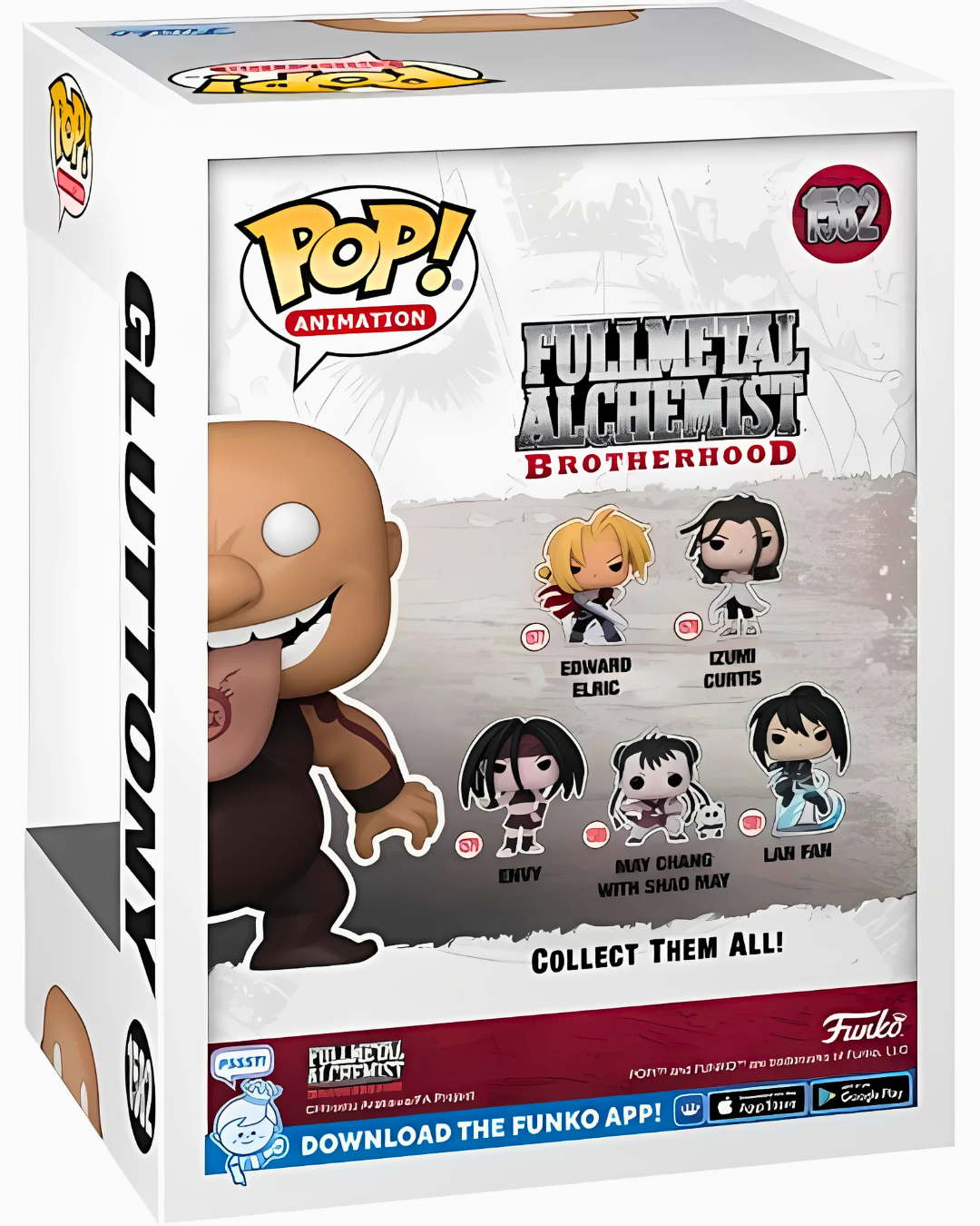 Fullmetal Alchemist: Brotherhood – Gluttony Funko Pop! Vinyl Figure #1582 (Entertainment Earth Exclusive) – Includes Protector