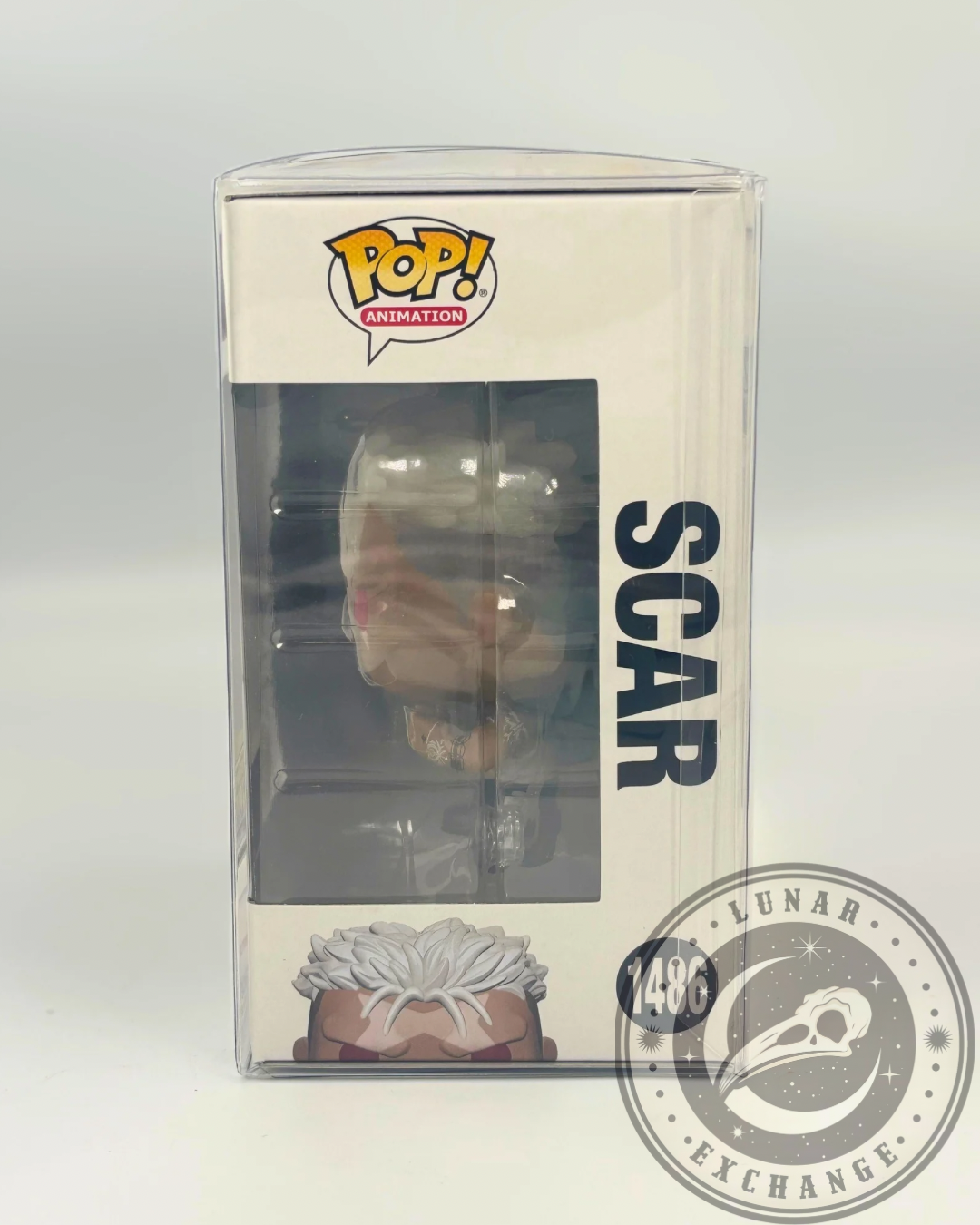 Funko Pop! 1486 – Fullmetal Alchemist: Brotherhood Scar Glow‑in‑the‑Dark – Entertainment Earth Exclusive – Includes Pop Protector