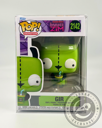 Funko POP! Animation Invader Zim GIR #2142 (Dog Disguise) – Vinyl Figure + Protector (New)