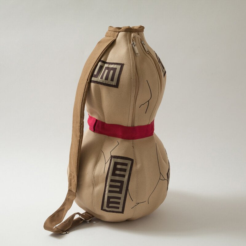 Front view of Naruto Gaara Special Gourd Backpack Bag