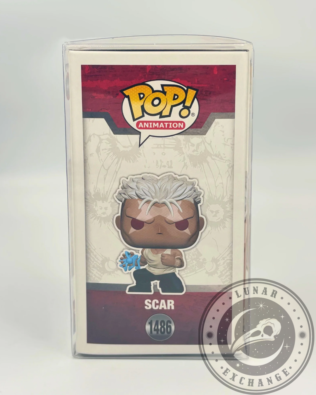 Funko Pop! 1486 – Fullmetal Alchemist: Brotherhood Scar Glow‑in‑the‑Dark – Entertainment Earth Exclusive – Includes Pop Protector