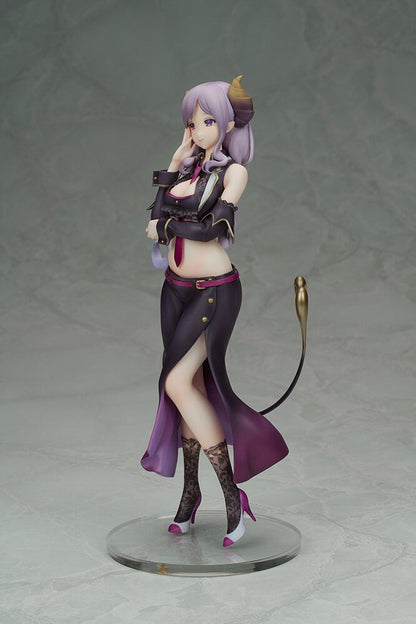 Side profile showcasing Mary’s elegant pose and outfit details.
