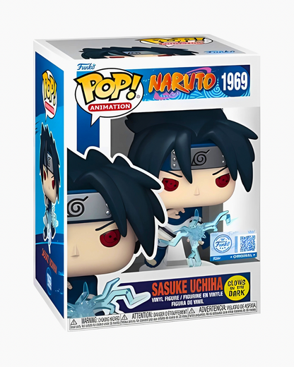 Naruto Sasuke Uchiha (Chidori) Glow-in-the-Dark Funko Pop! #1969 – EE Exclusive (With Protector)