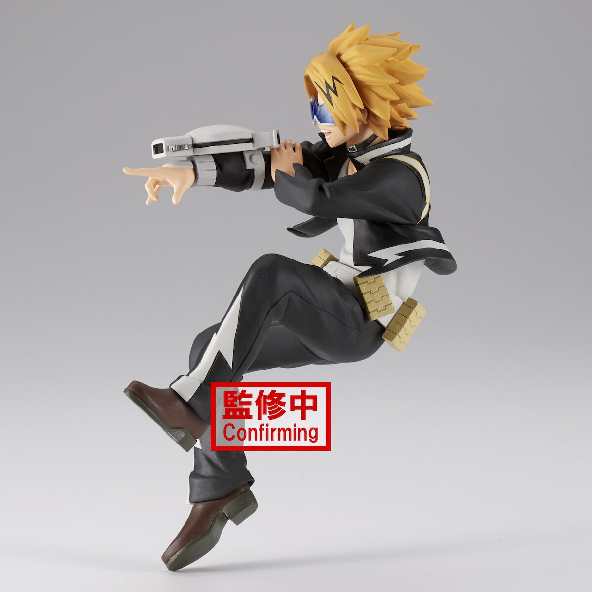 Side profile showcasing Denki's dynamic pose and Sharpshooting Gear.