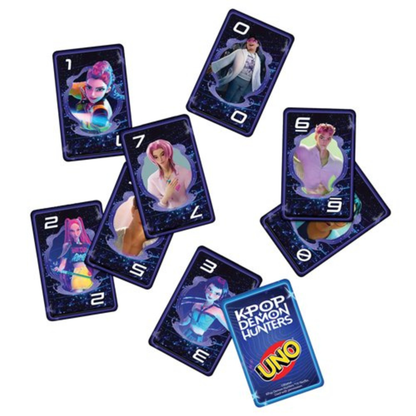 UNO KPop Demon Hunters Card Game by Mattel – Netflix Special Edition