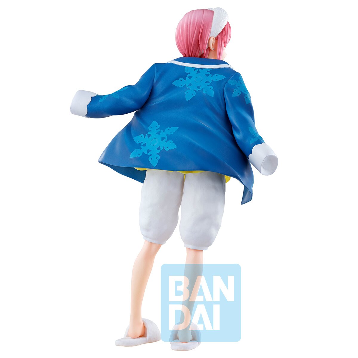 Rear view displaying the figure's sculpted hair and clothing details.