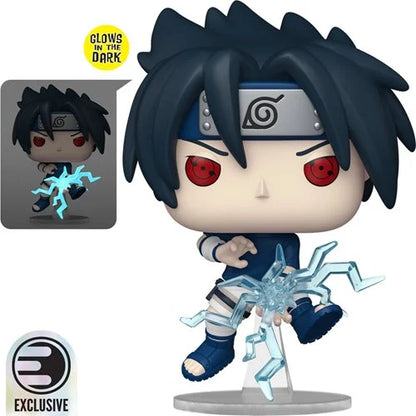Naruto Sasuke Uchiha (Chidori) Glow-in-the-Dark Funko Pop! #1969 – EE Exclusive (With Protector)