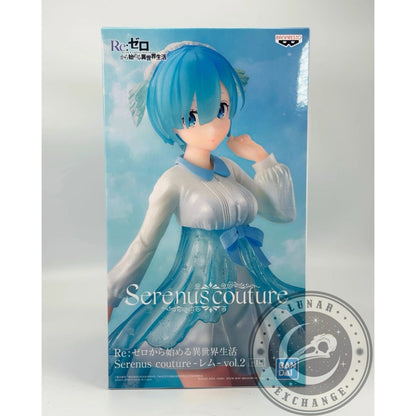 Re:Zero Rem Serenus Couture Vol. 2 Figure – Banpresto PVC Anime Statue