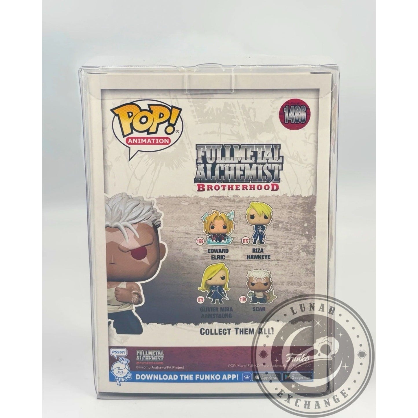 Funko Pop Scar #1486 FMA Brotherhood -Entertainment Earth Exclusive w/ Protector