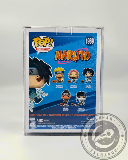 Naruto Sasuke Uchiha (Chidori) Glow-in-the-Dark Funko Pop! #1969 – EE Exclusive (With Protector)