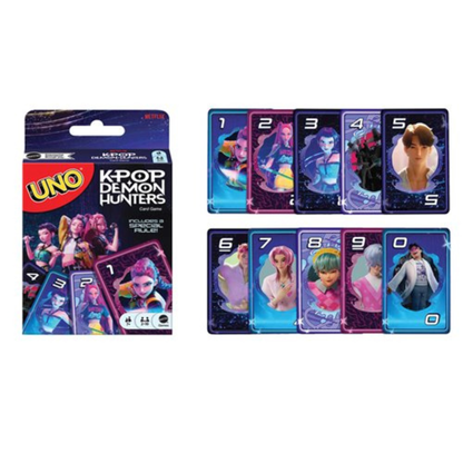 UNO KPop Demon Hunters Card Game by Mattel – Netflix Special Edition