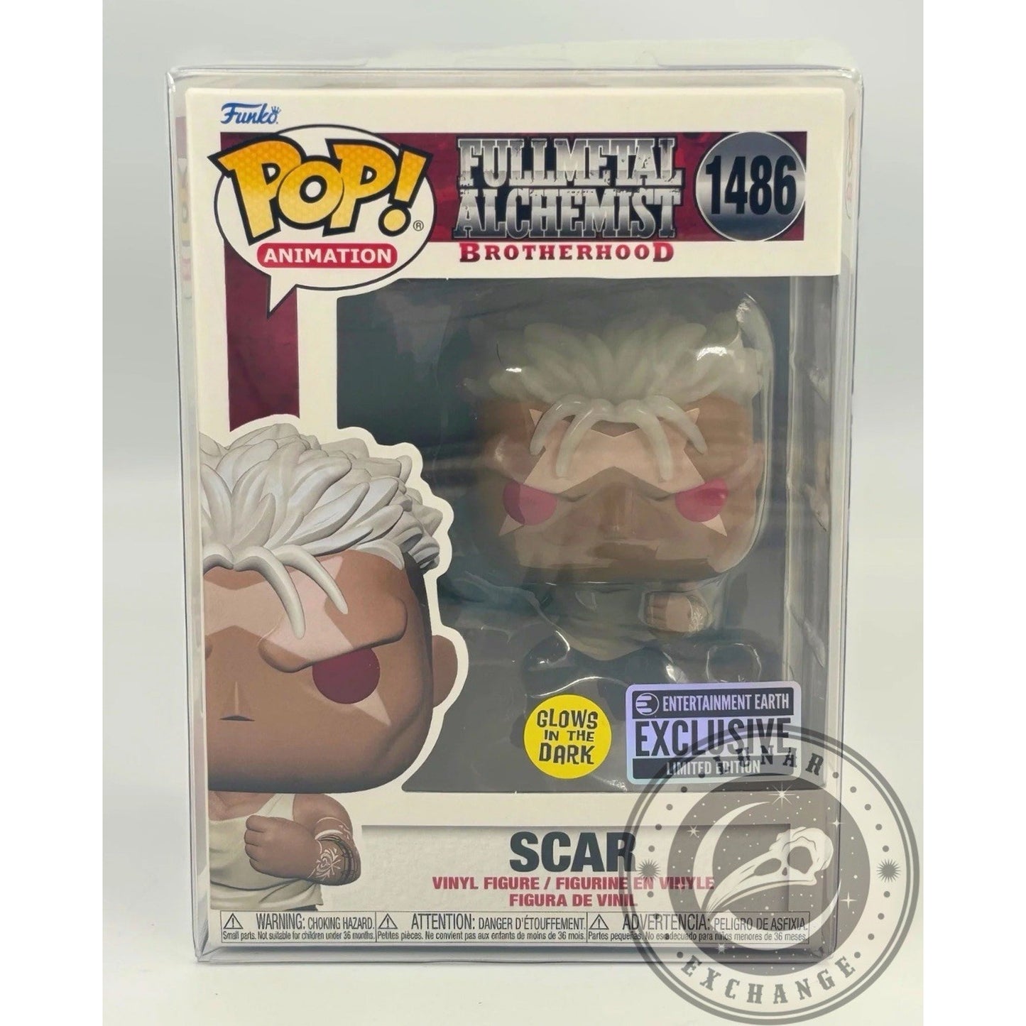 Funko Pop Scar #1486 FMA Brotherhood -Entertainment Earth Exclusive w/ Protector