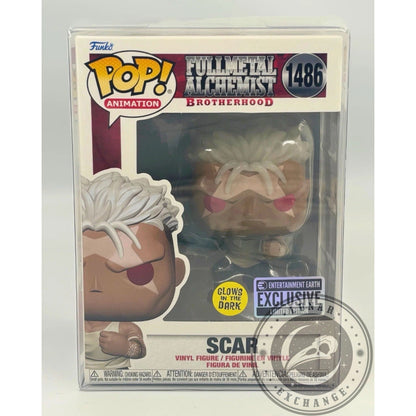 Funko Pop Scar #1486 FMA Brotherhood -Entertainment Earth Exclusive w/ Protector