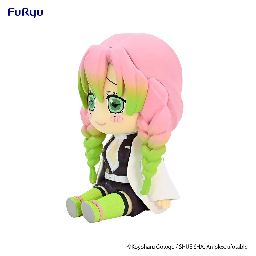Side profile showcasing Mitsuri's braided hair and seated pose.