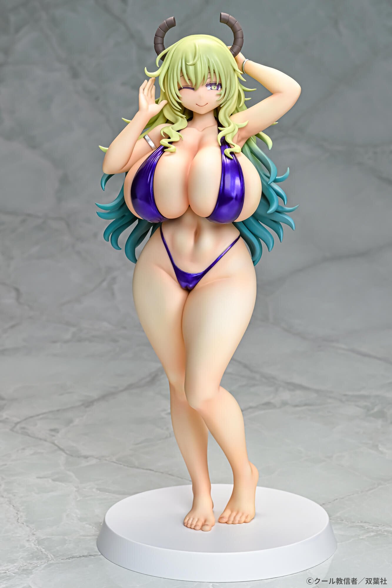 Full-body view of Lucoa: Bikini Style 1/7 Scale Figure by Q-six.