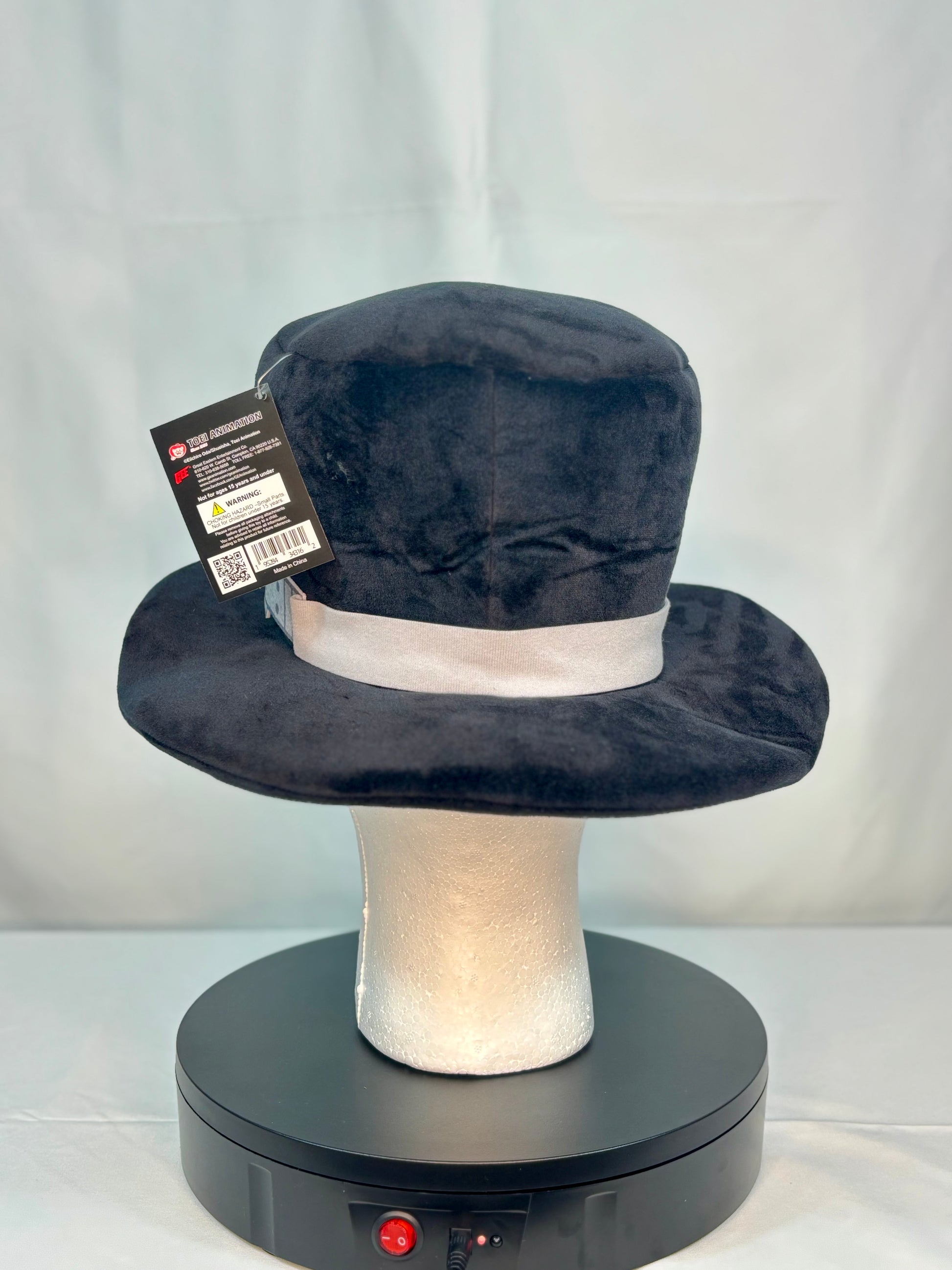 Rear view highlighting hat’s shape