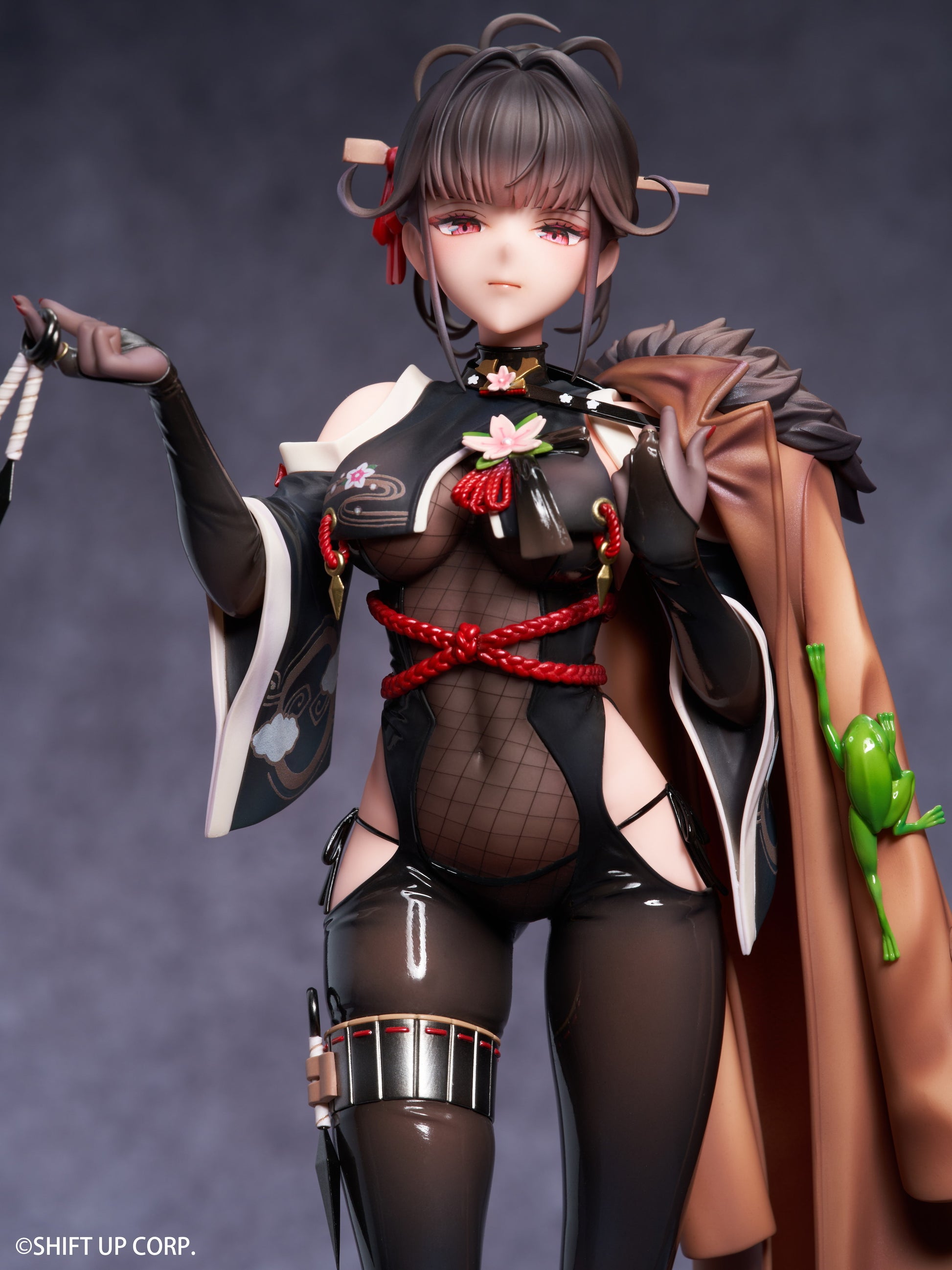 Close-up highlighting Sakura’s serene expression and intricate accessories.