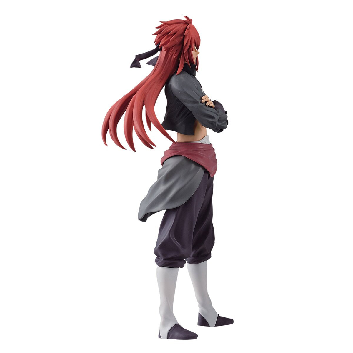 Side profile showcasing Guy Crimson's dynamic pose and detailed attire.